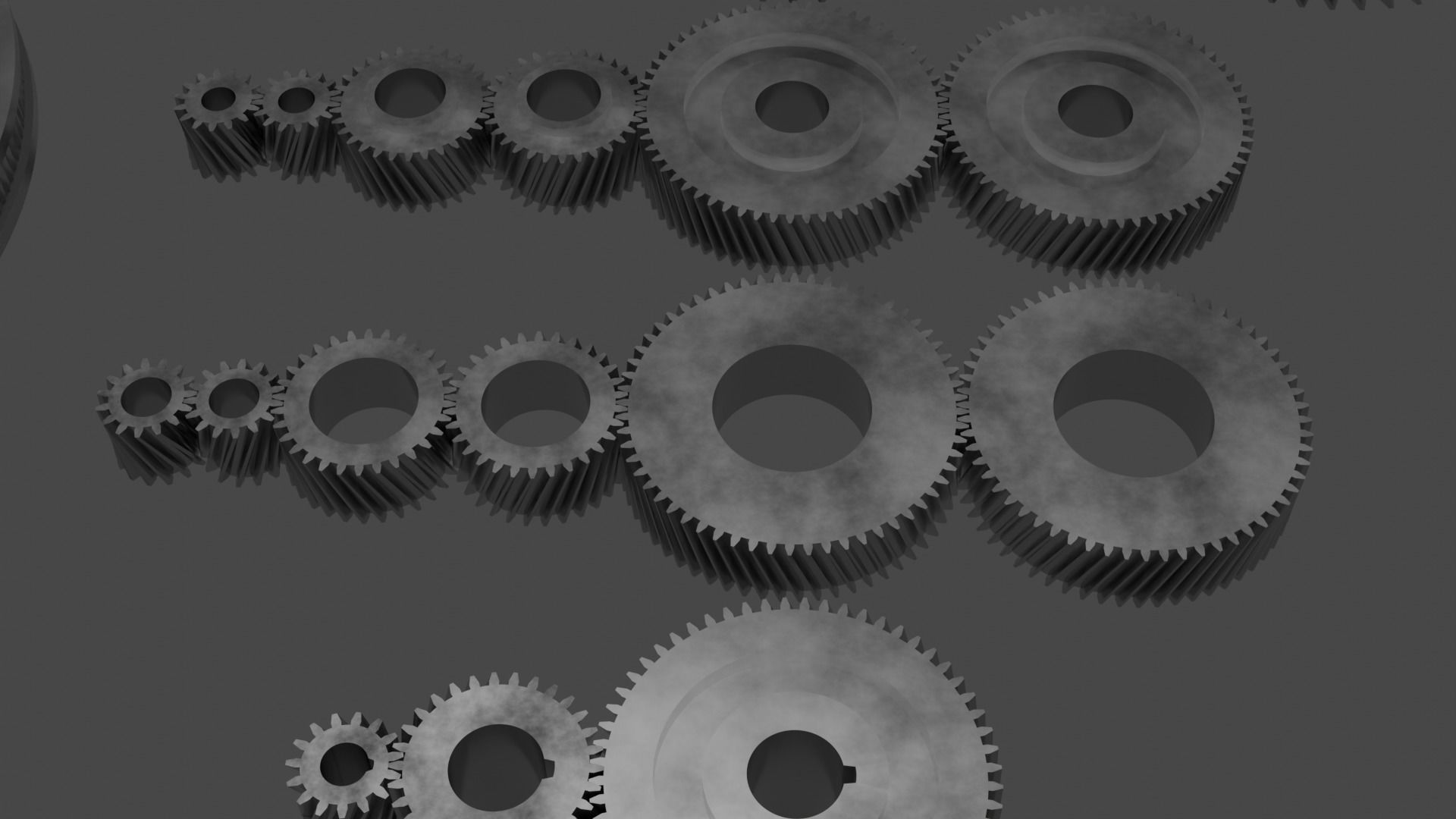 Gear Collection - 43 Gears Free low-poly 3D model_6
