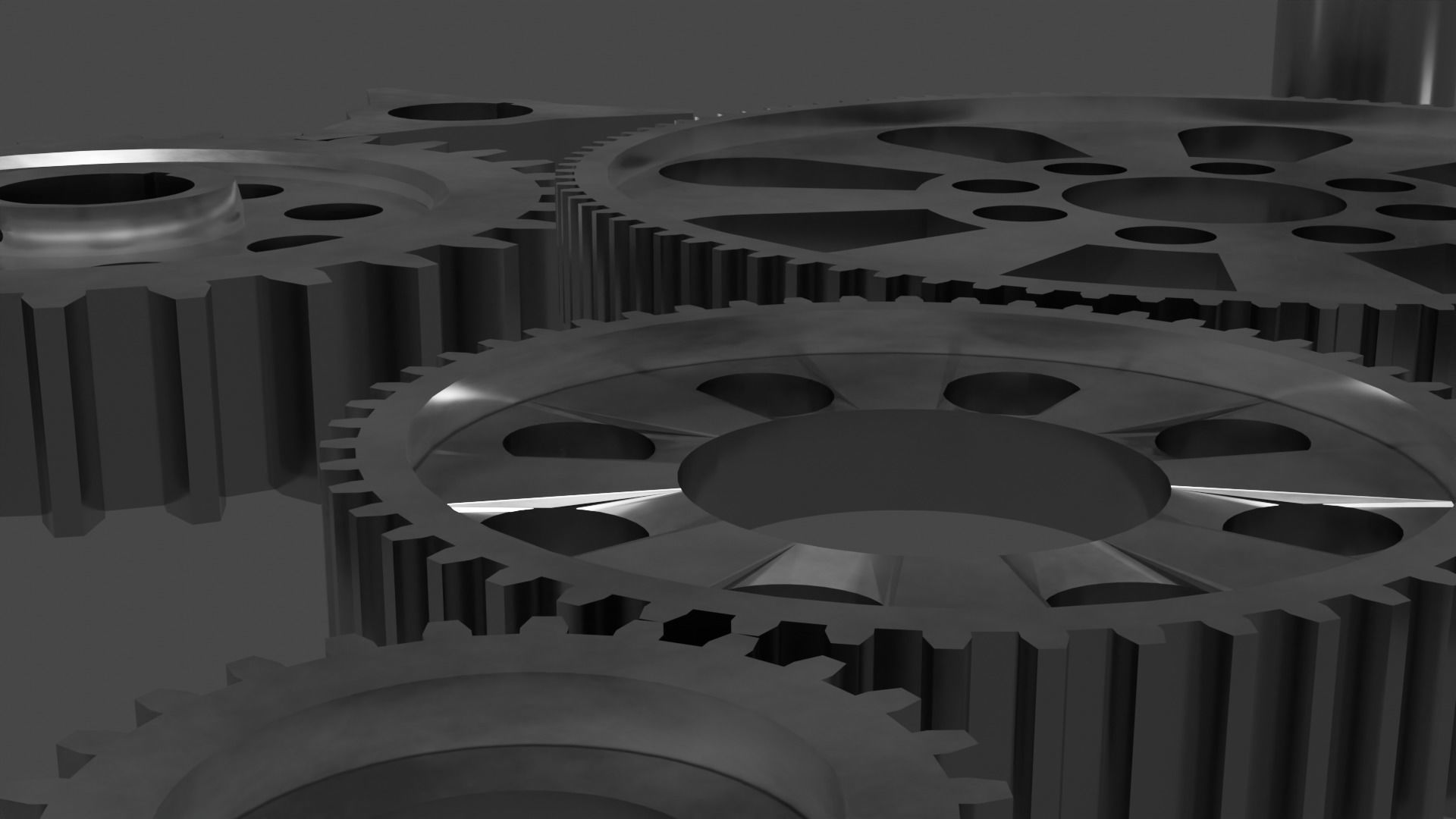 Gear Collection - 43 Gears Free low-poly 3D model_2