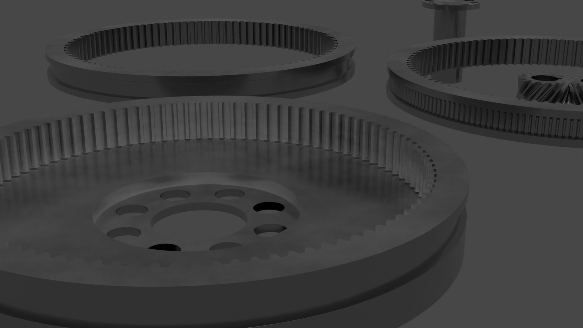 Gear Collection - 43 Gears Free low-poly 3D model_8