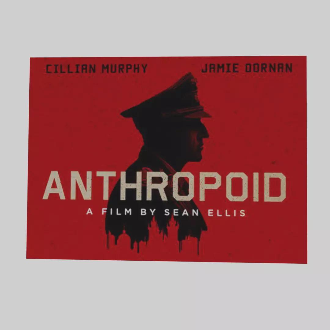 Anthropoid movie poster Low-poly 3D model