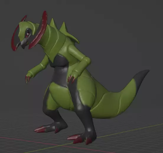 Haxorus 3D print model_0