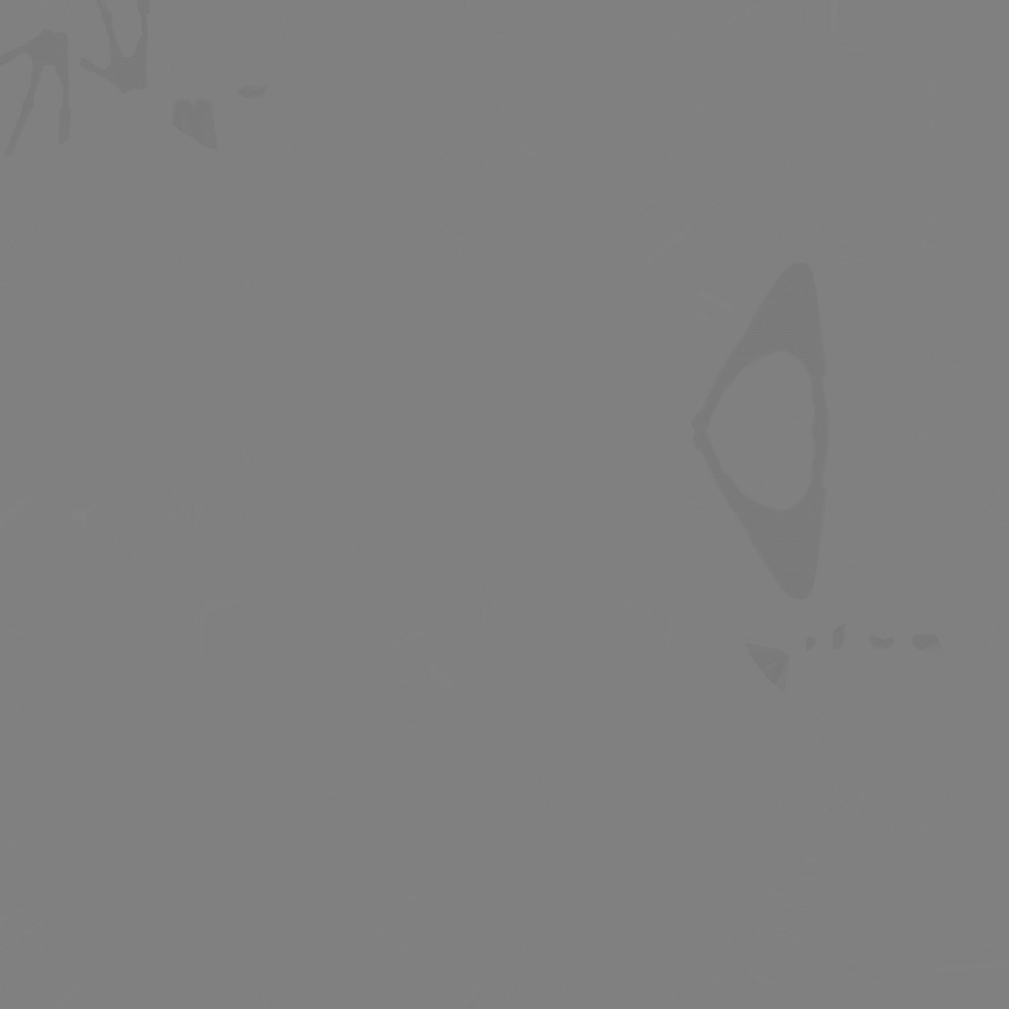 Cute Alien A11 Gray Black - Simple - Character Design Low-poly 3D model_23
