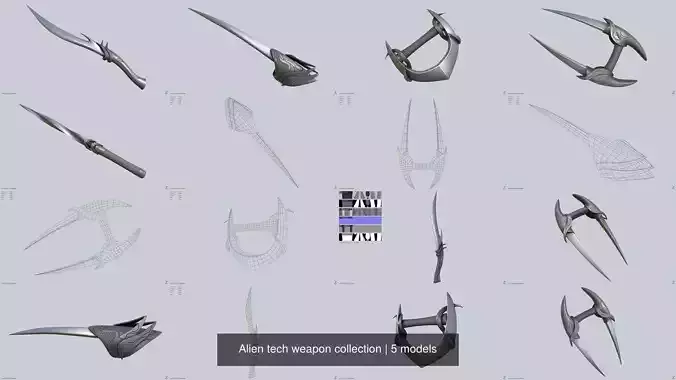 Alien tech weapon collection