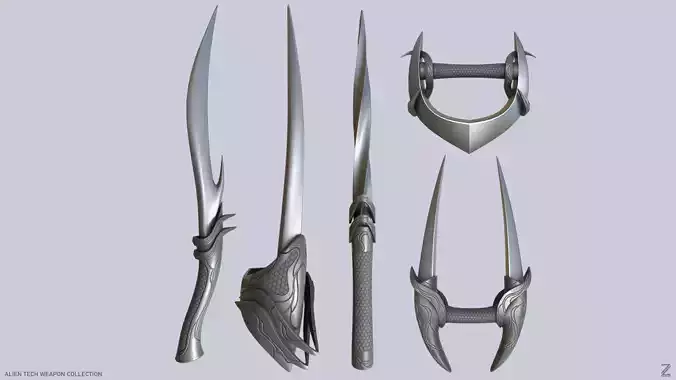 Alien tech weapon collection