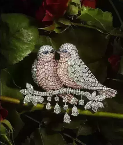 Birds pendant diamond