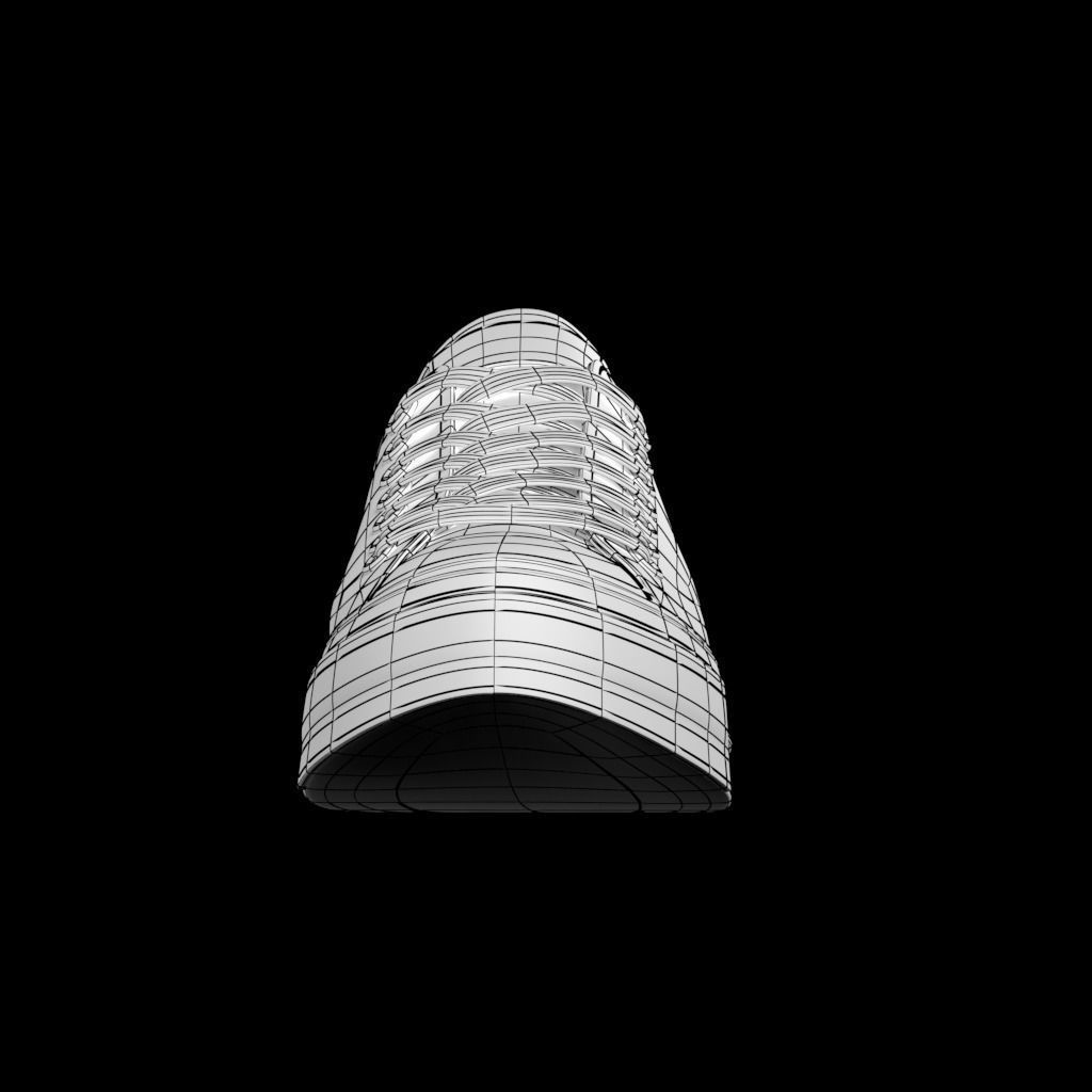 Converse Shoes - All Star Classic - Charcoal - Lowpoly 3D model Low-poly 3D model_14