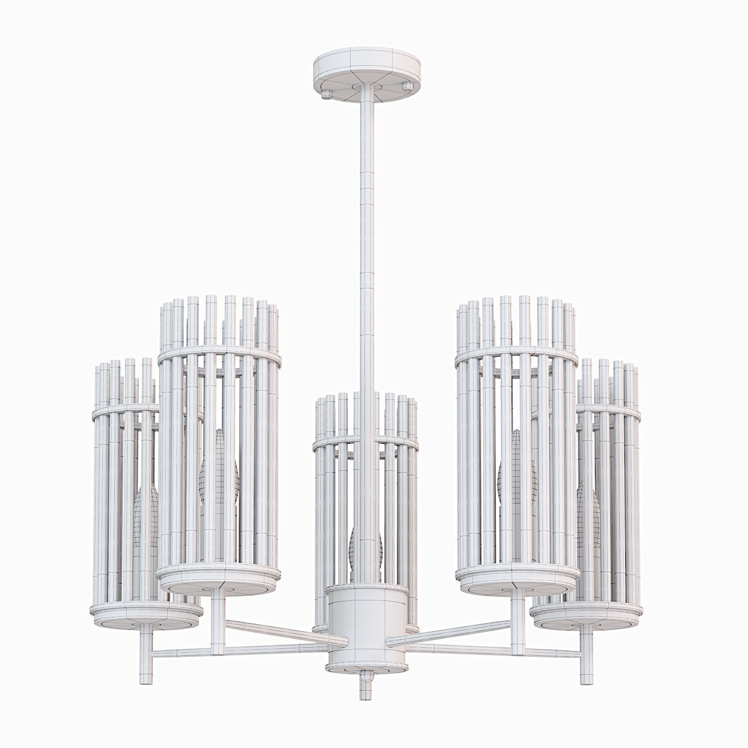 Odeon light Formia chandelier 3D model_1