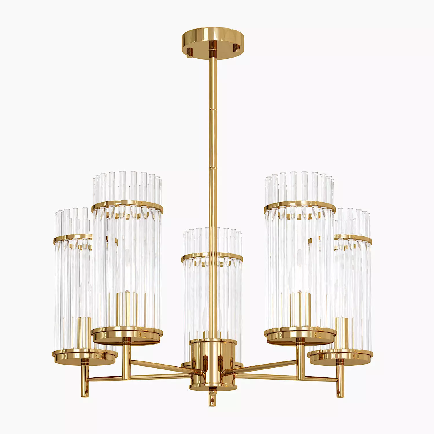 Odeon light Formia chandelier 3D model_0