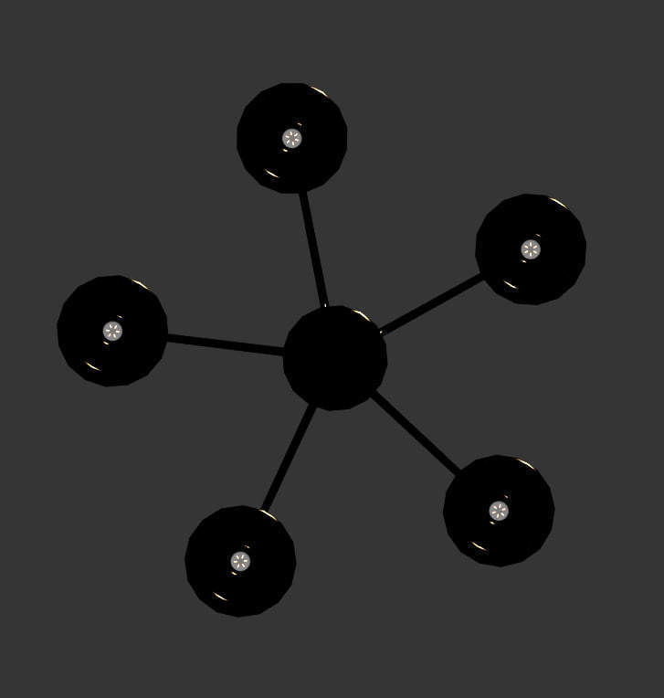Odeon light Formia chandelier 3D model_4
