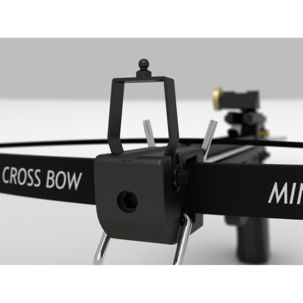 Crossbow bow and arrow with gun 3D model_6