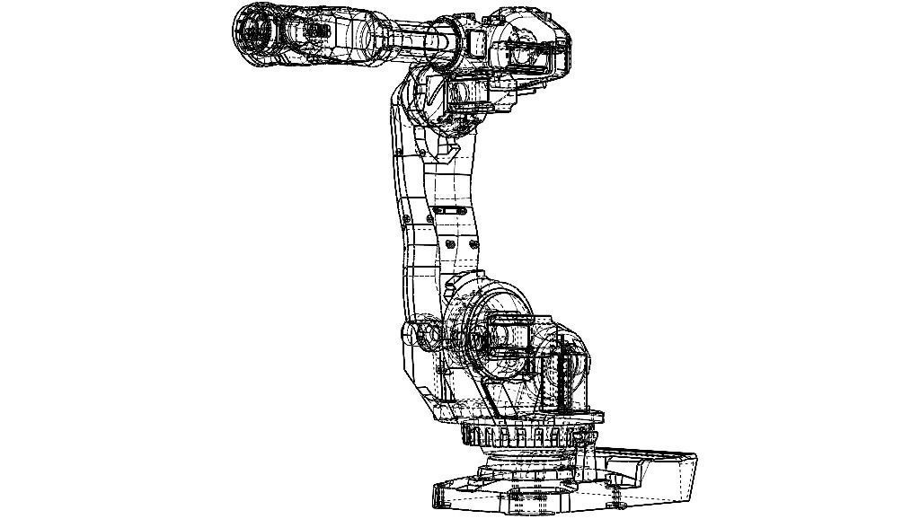 ABB IRB 6600 225 Robot Free 3D model_8