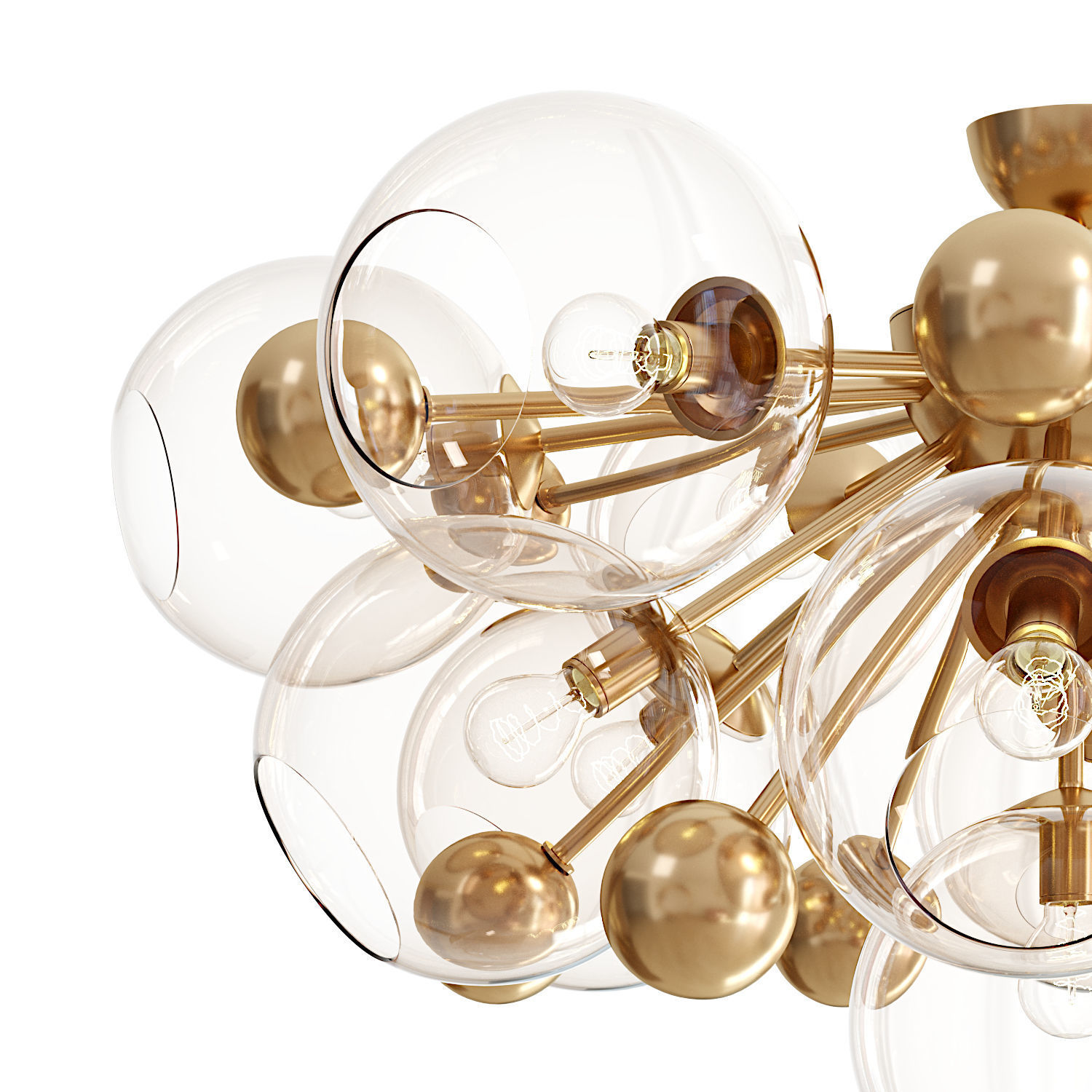 Soleil chandelier 3D model_1
