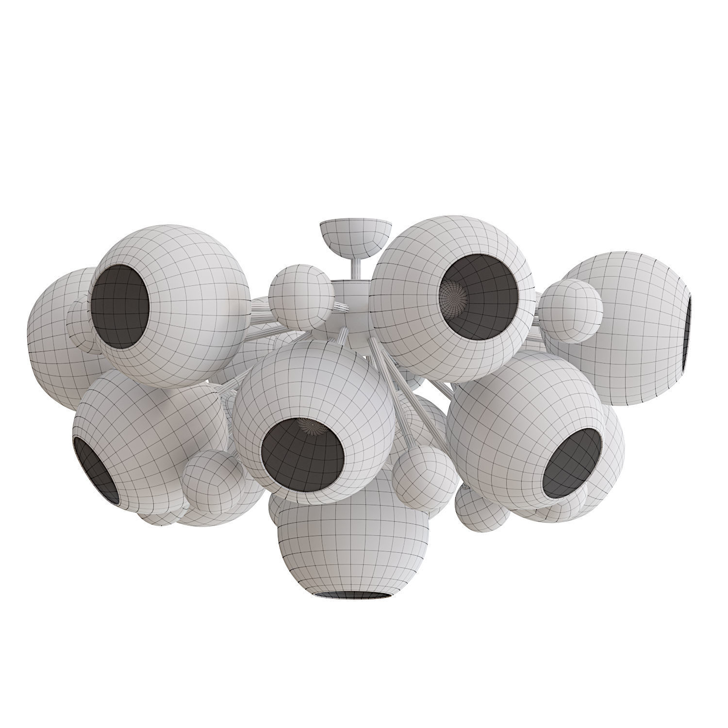 Soleil chandelier 3D model_3