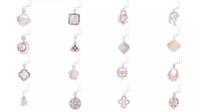 40 Women Pendant Earrings set 3dm stl obj gltf glb 3D Model Collection 40 Women Pendant Earrings set 3dm stl obj gltf glb 3D Model Collection