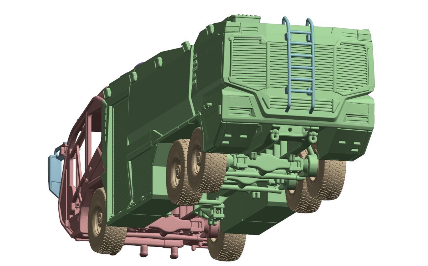 Rosenbauer Panther 6x6 print  3D print model_2