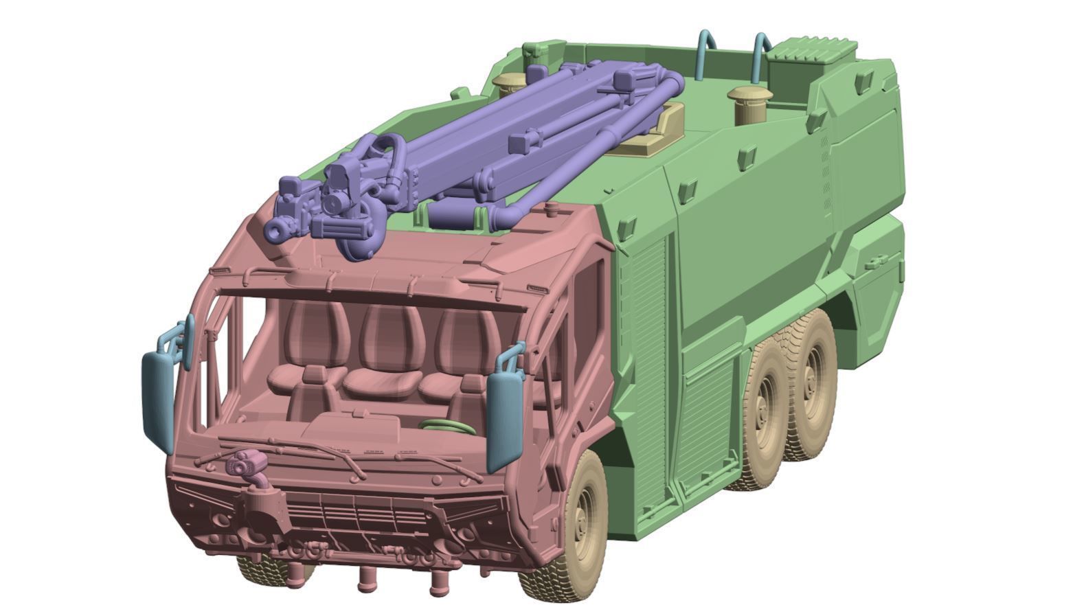 Rosenbauer Panther 6x6 print  3D print model_1