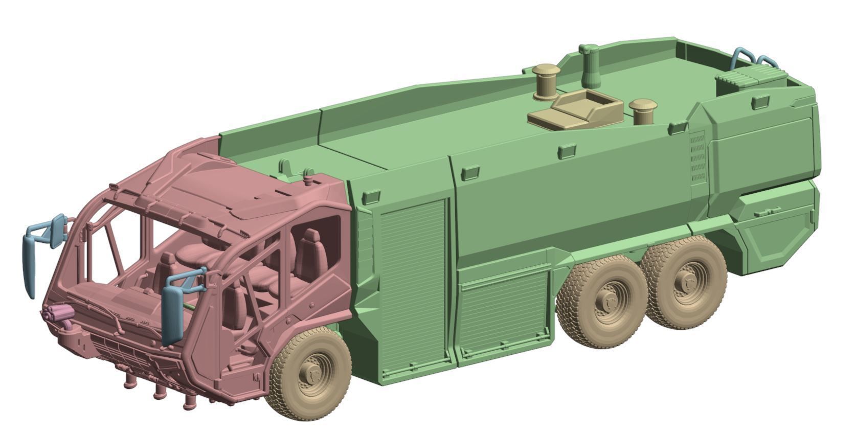 Rosenbauer Panther 6x6 print  3D print model_4