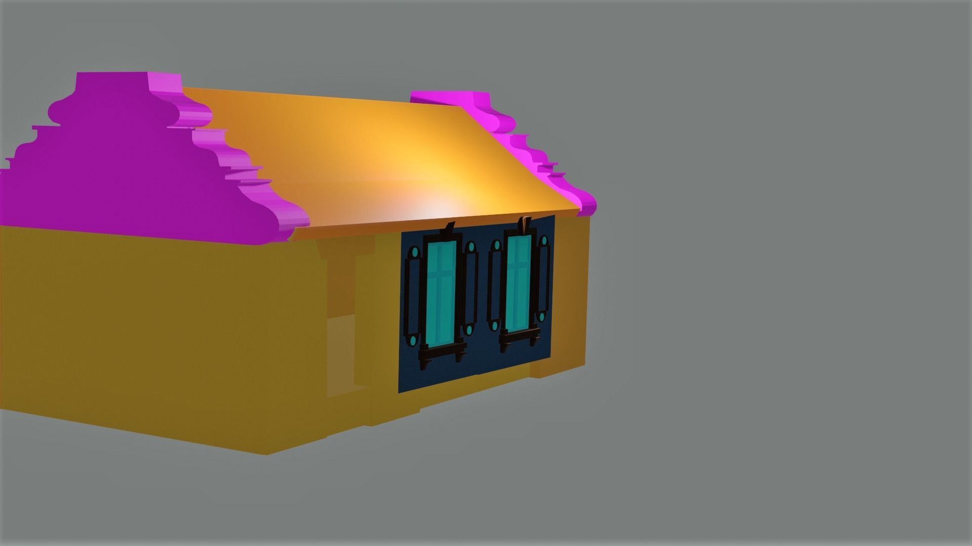 Old Pub Free 3D model_1