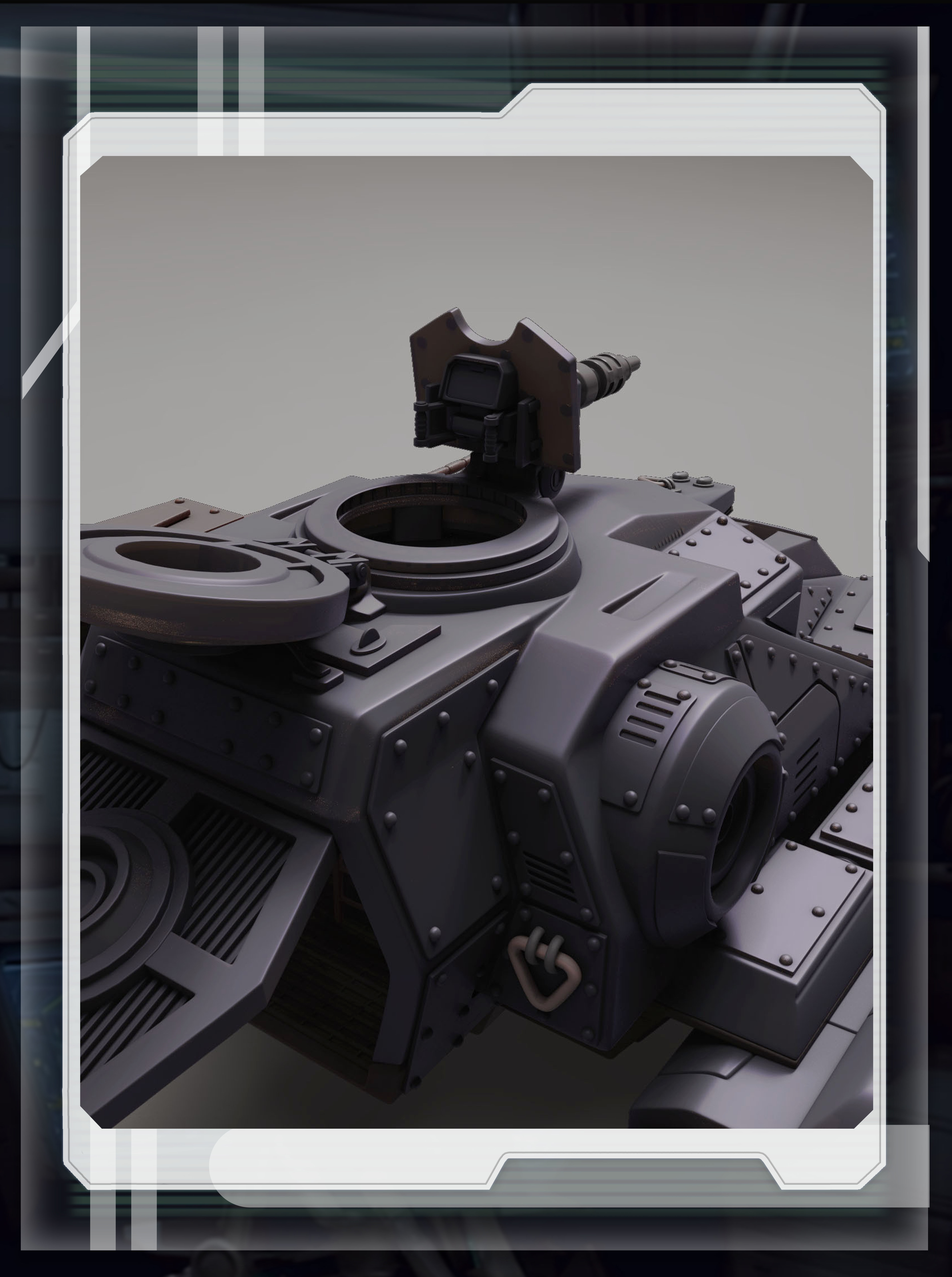 star wars 3d printable high detailed  tx-130 hover tank 3D print model_6