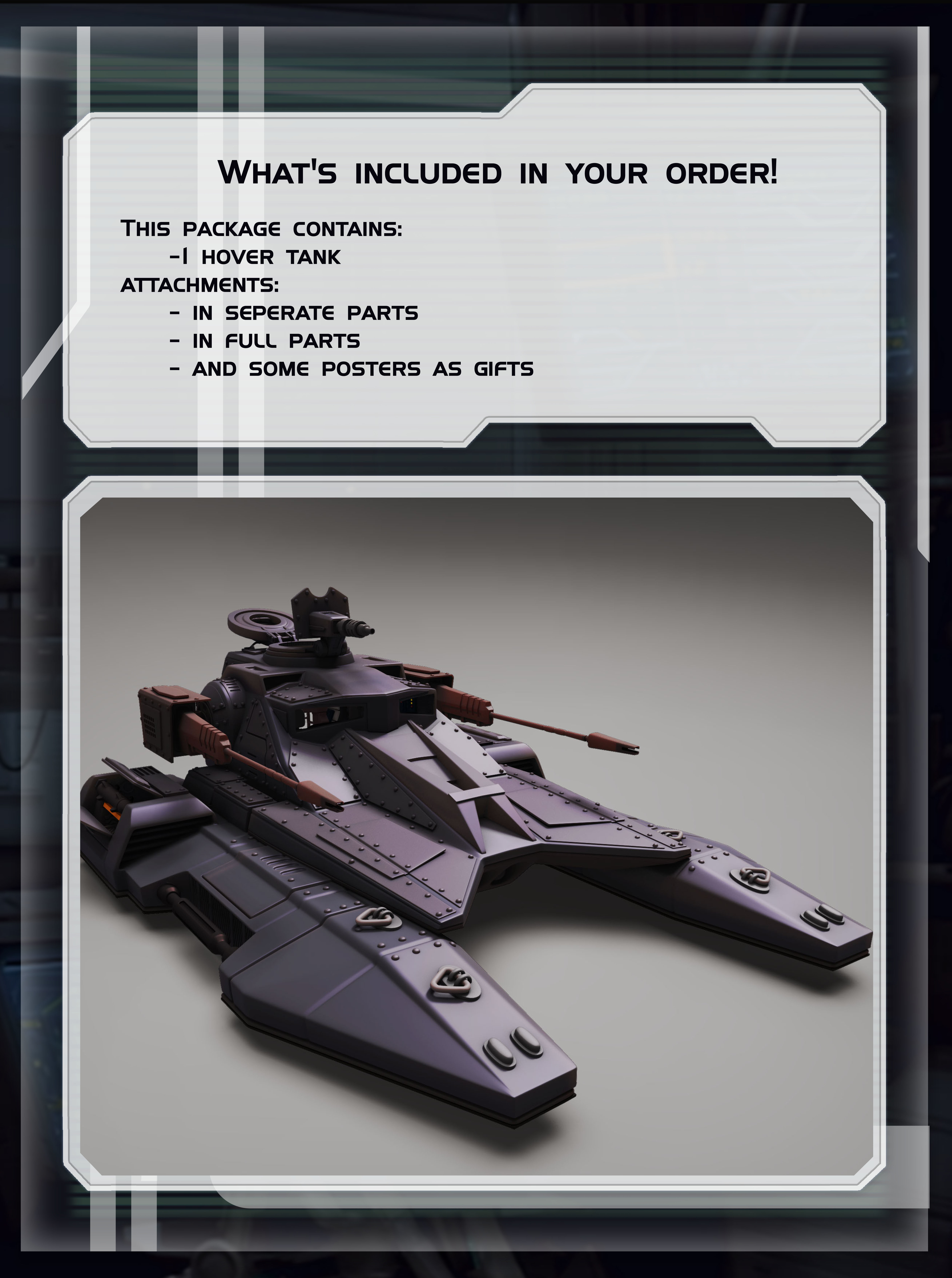 star wars 3d printable high detailed  tx-130 hover tank 3D print model_7