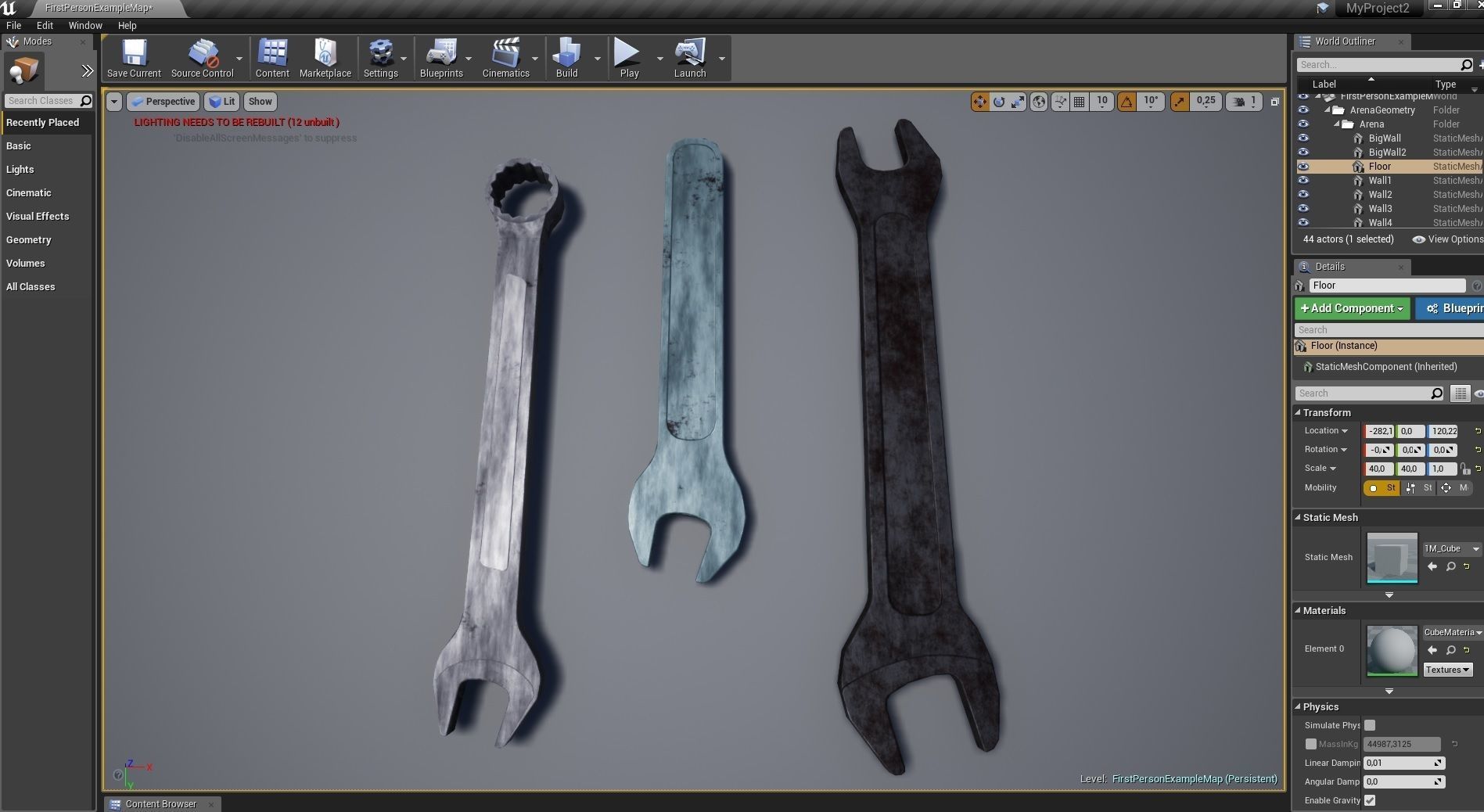 Set of tools PBR Low Poly Free low-poly 3D model_20