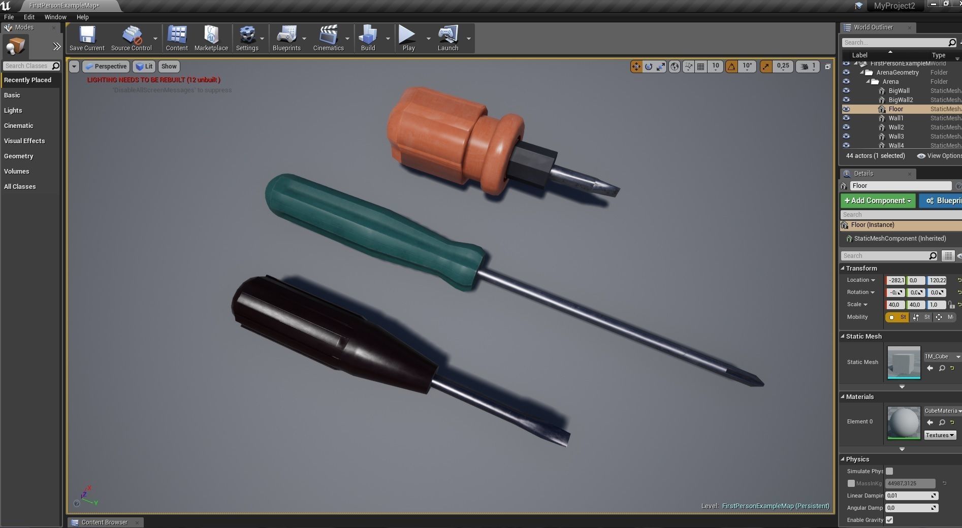 Set of tools PBR Low Poly Free low-poly 3D model_24