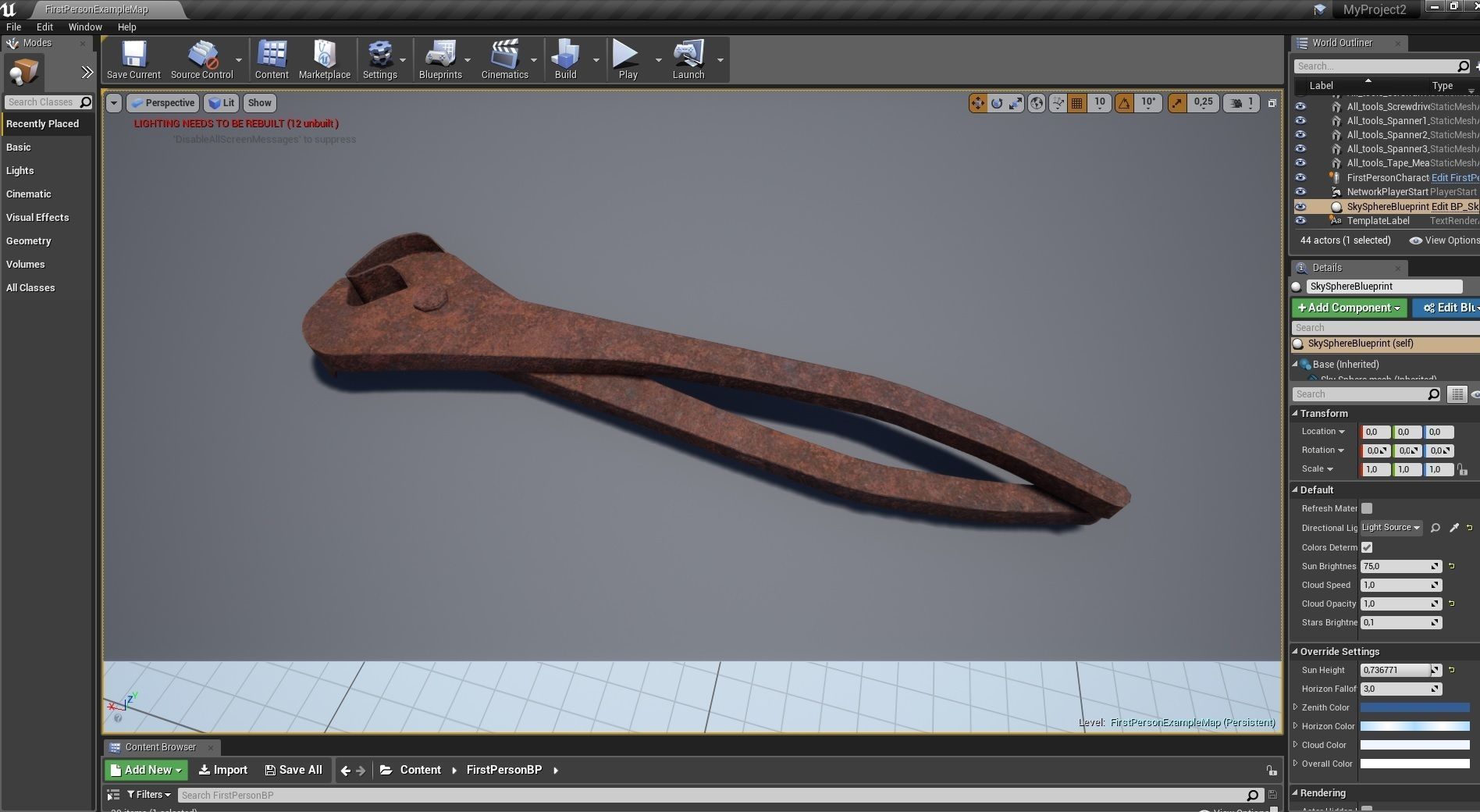 Set of tools PBR Low Poly Free low-poly 3D model_3