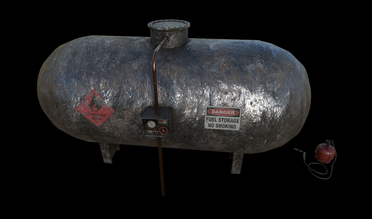 Gas Station Pack Low-poly 3D model_17