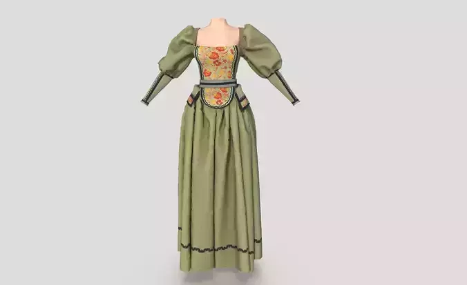 XVII CENTURY DRESS