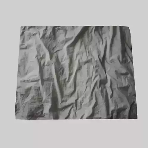 white bed sheet Low-poly 3D model