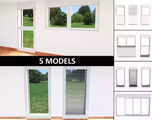 Windows collection - room windows and sliding bays