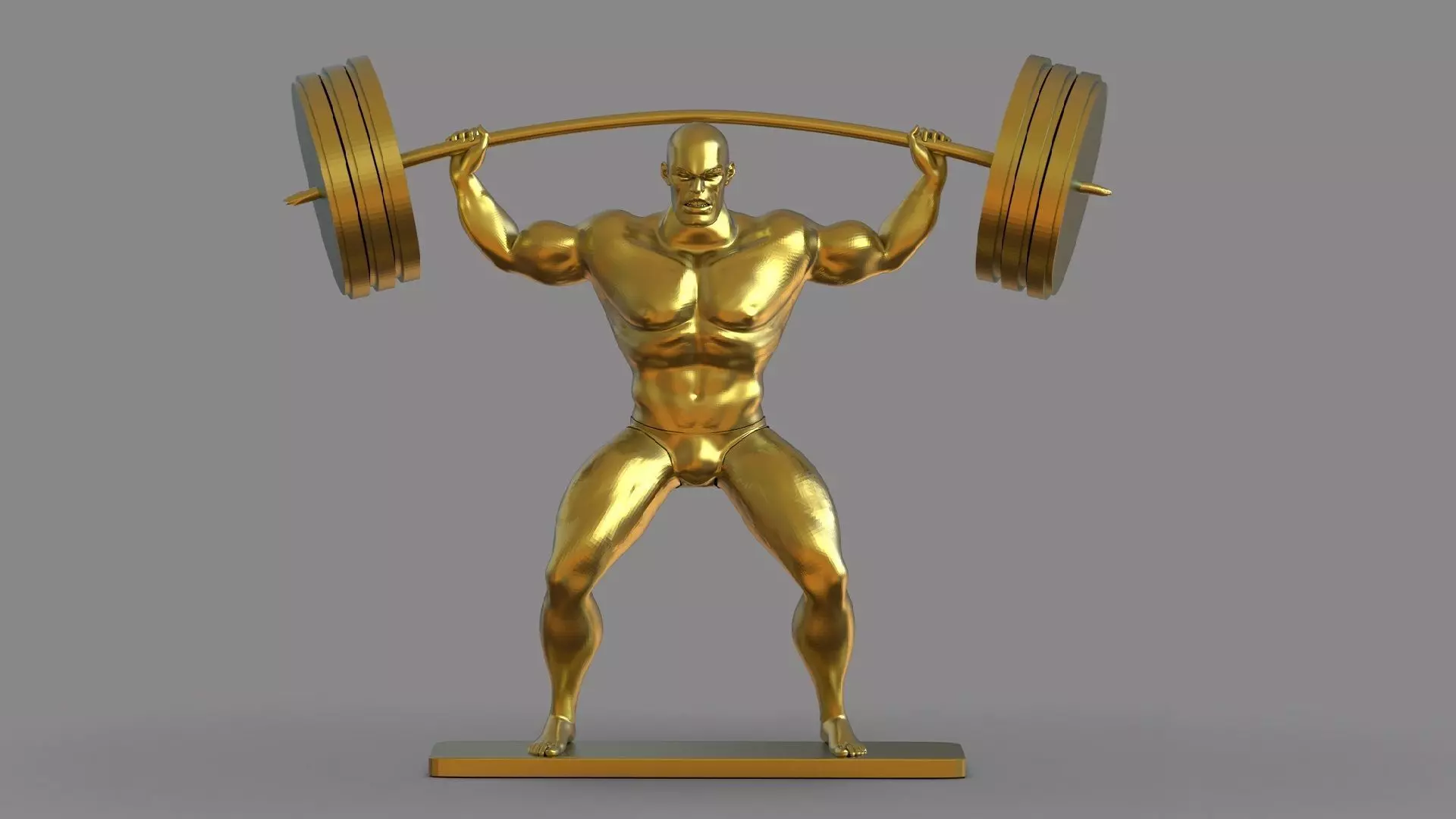 Strong Man Statue 3D print model