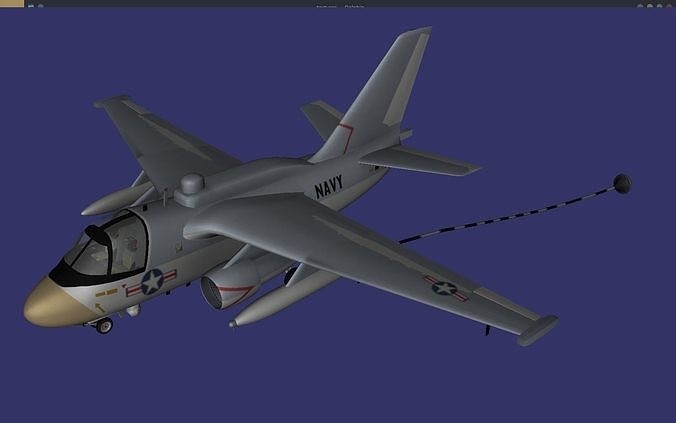 Lockheed ES-3A Shadow Free low-poly 3D model