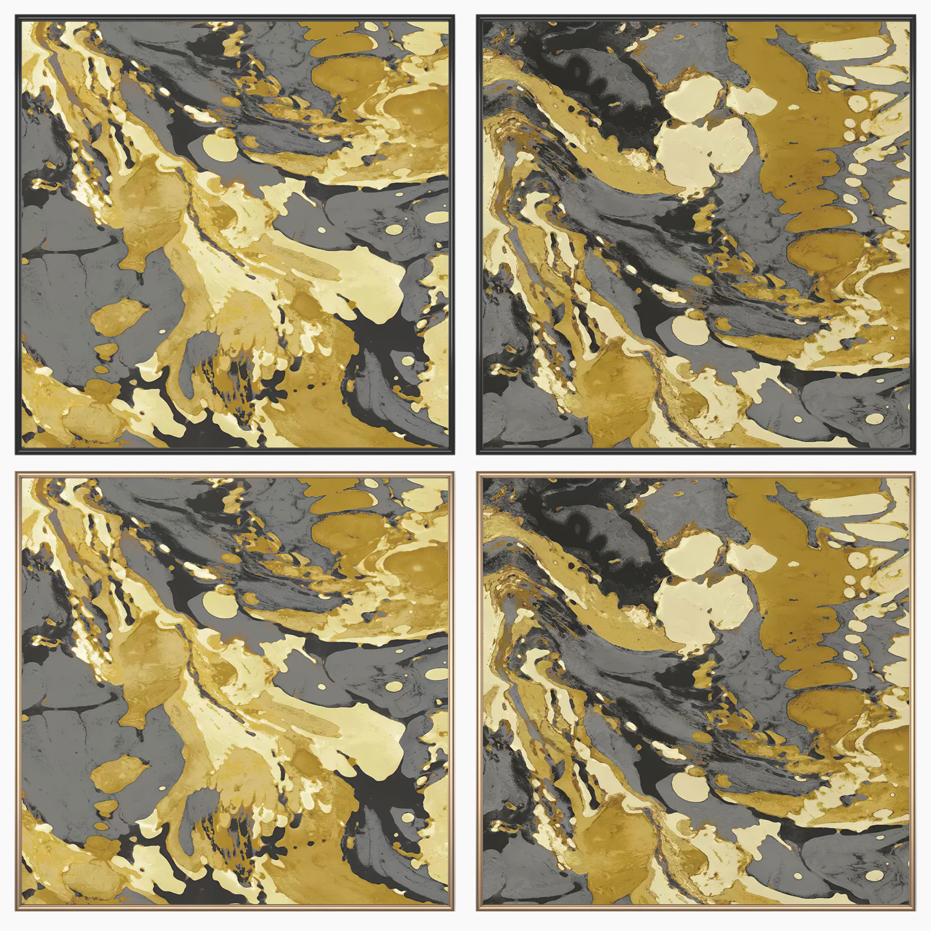 Wall Art Set 4075 3D model_1