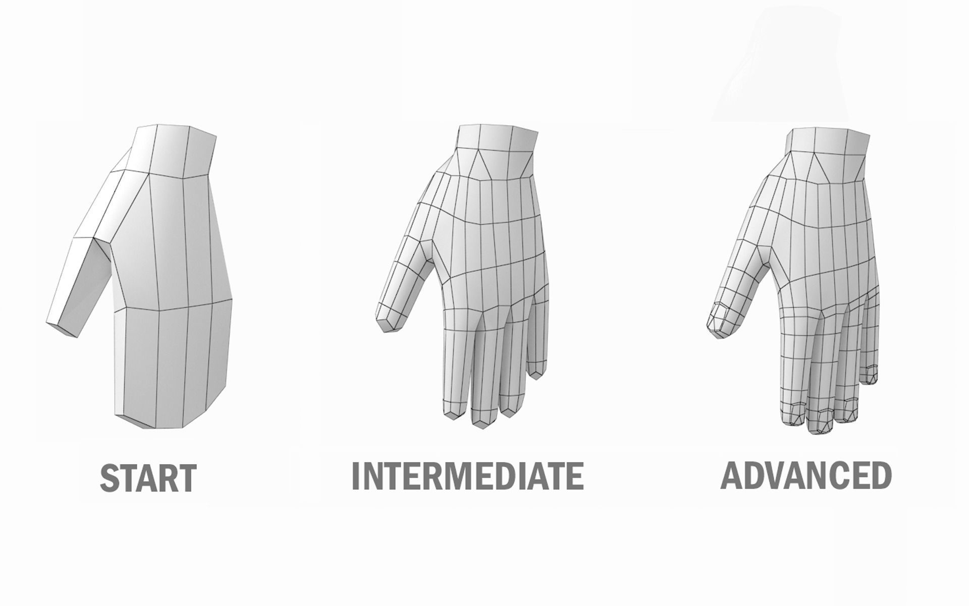 Natural Male in Rest Pose Base Mesh 3D model_15