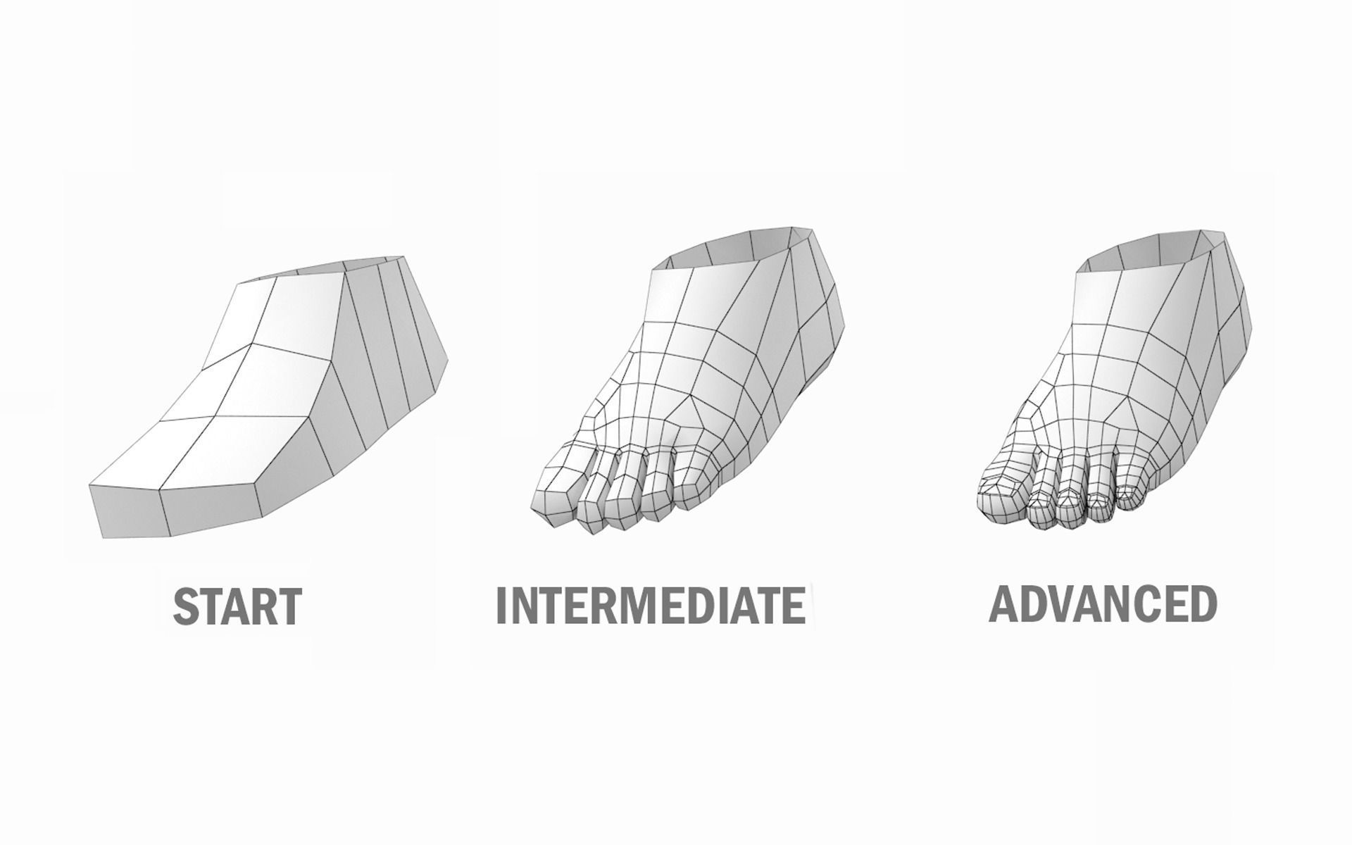 Natural Male in Rest Pose Base Mesh 3D model_16