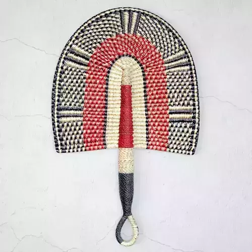 African Handwoven Fan 33