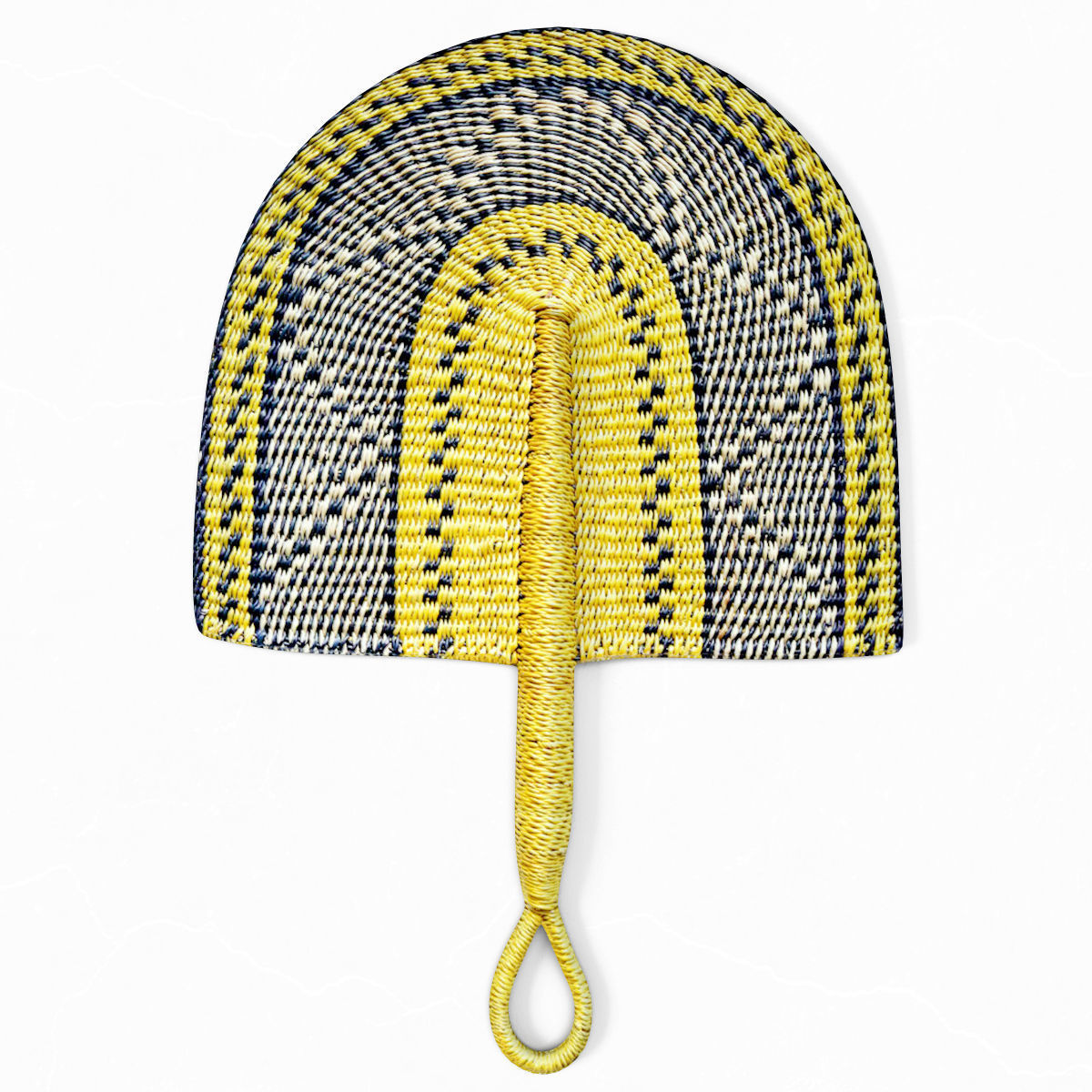 African Handwoven Fan 34 3D model_1