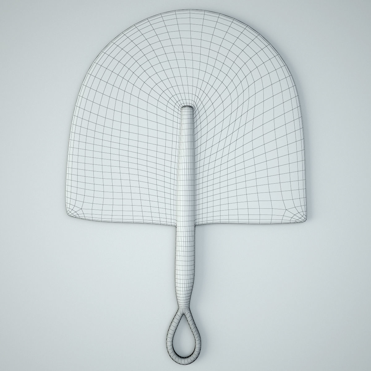 African Handwoven Fan 34 3D model_2