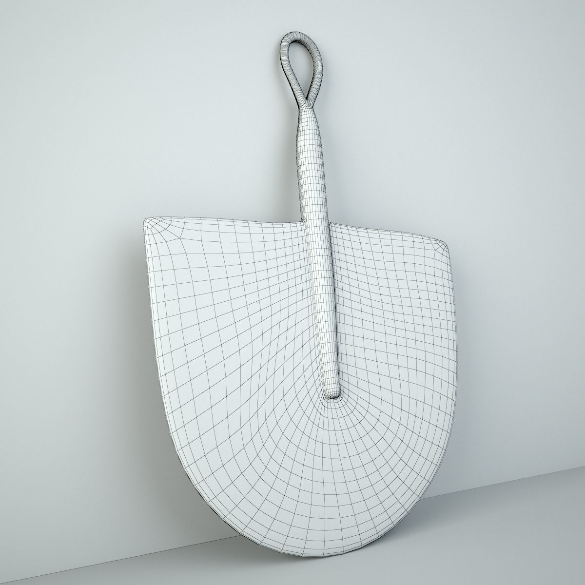 African Handwoven Fan 34 3D model_4