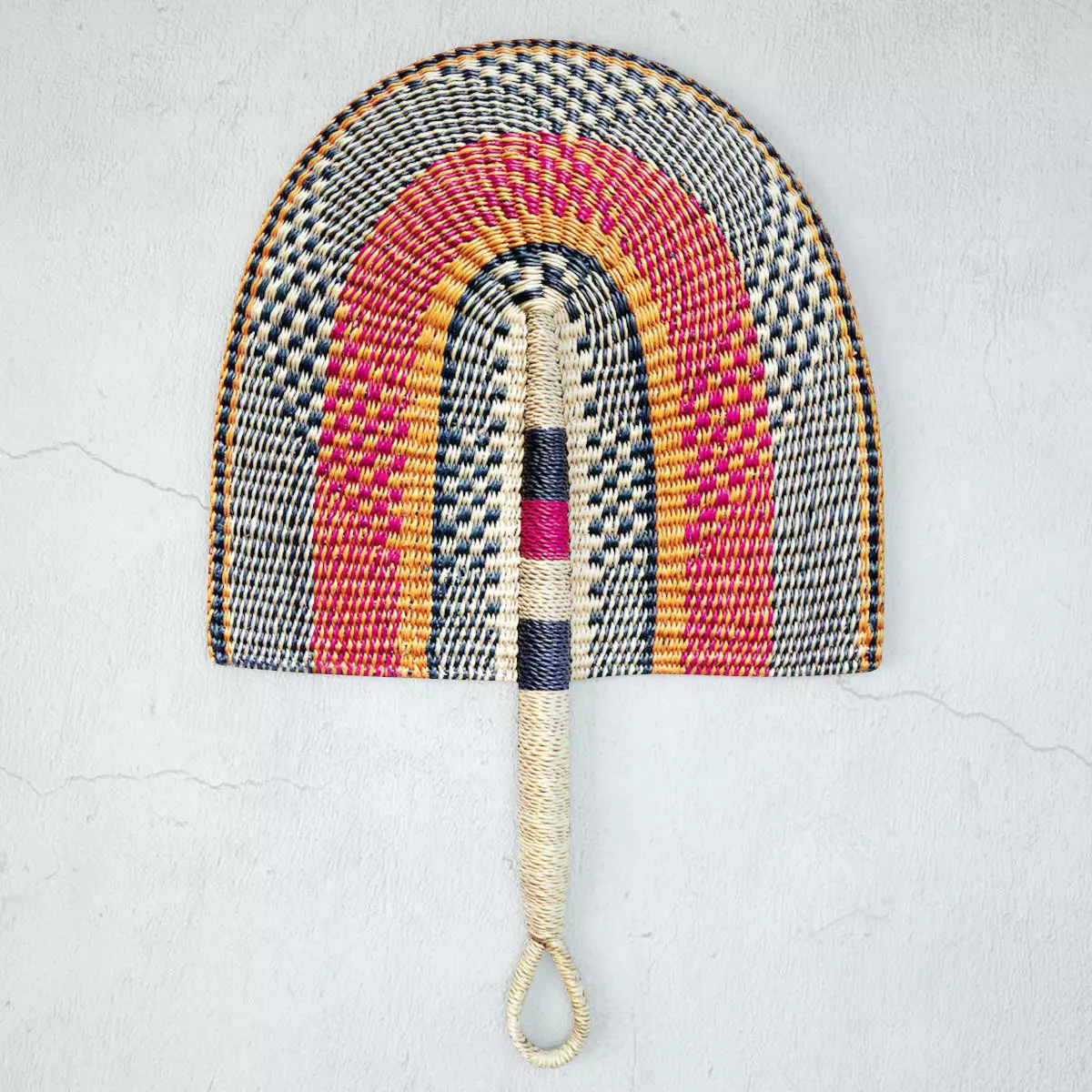 African Handwoven Fan 36 3D model_0