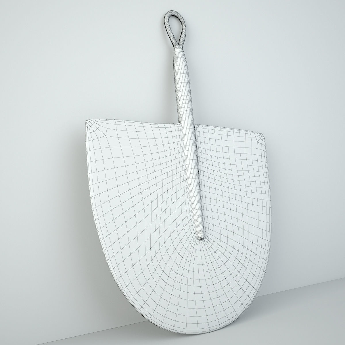 African Handwoven Fan 36 3D model_4