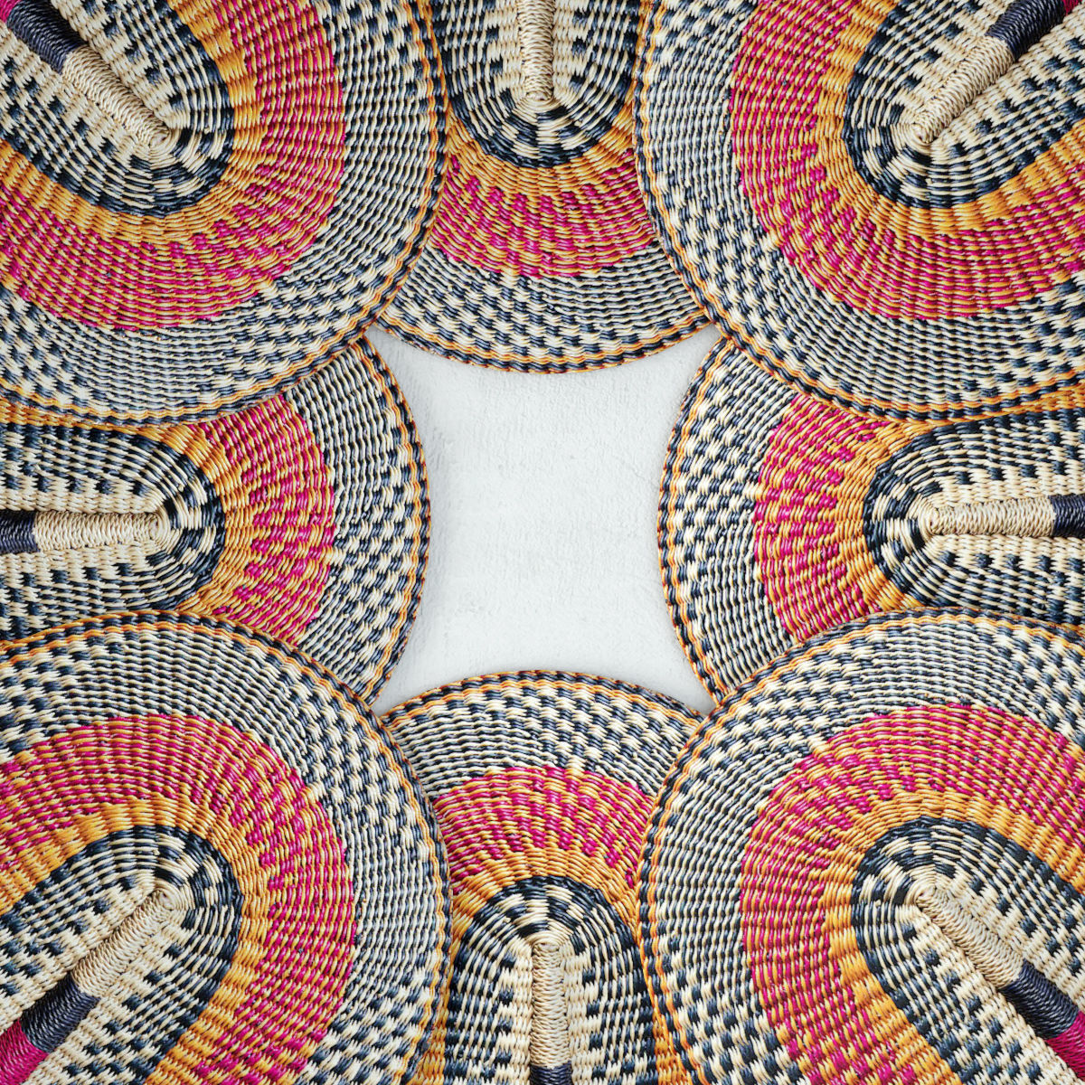 African Handwoven Fan 36 3D model_5