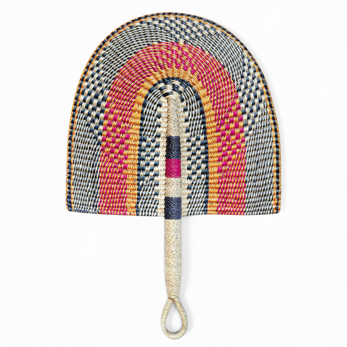 African Handwoven Fan 36 3D model_1