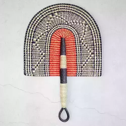 African Handwoven Fan 37