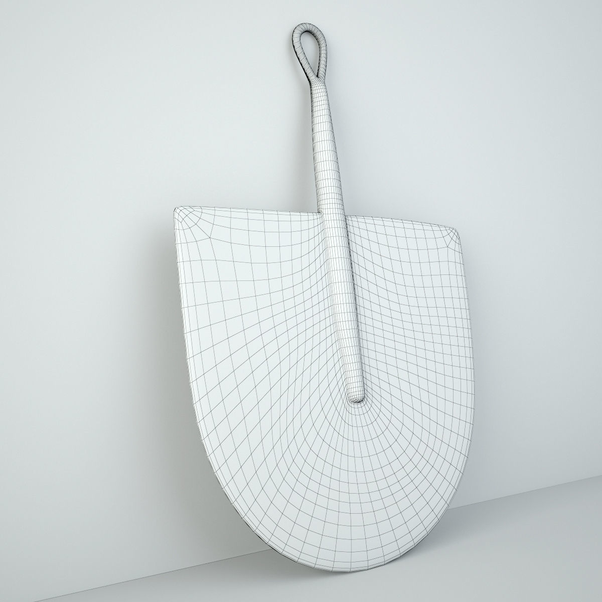 African Handwoven Fan 41 3D model_4