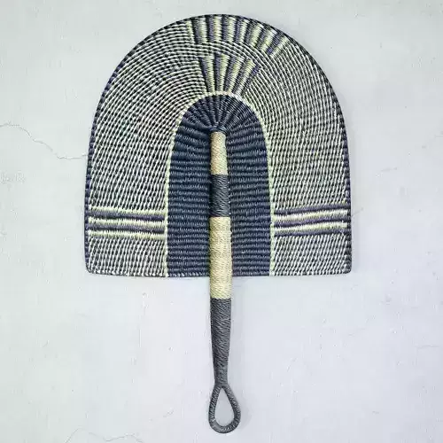 African Handwoven Fan 41
