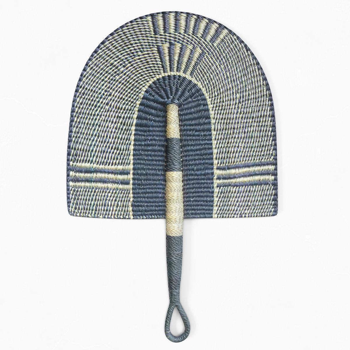African Handwoven Fan 41 3D model_1