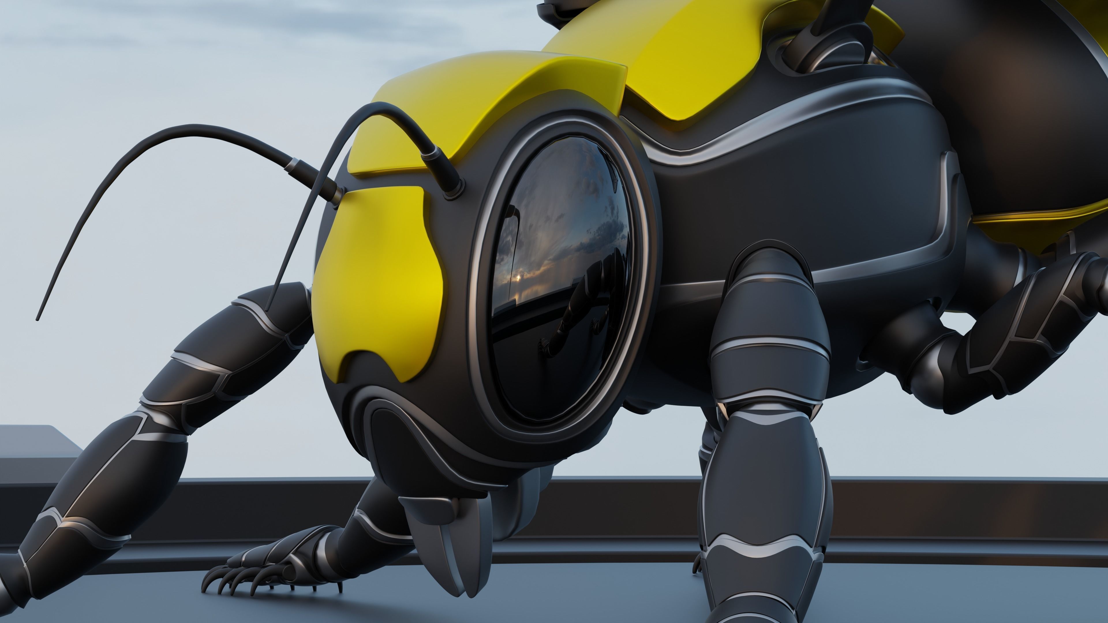 Robot Bee 3D model_2