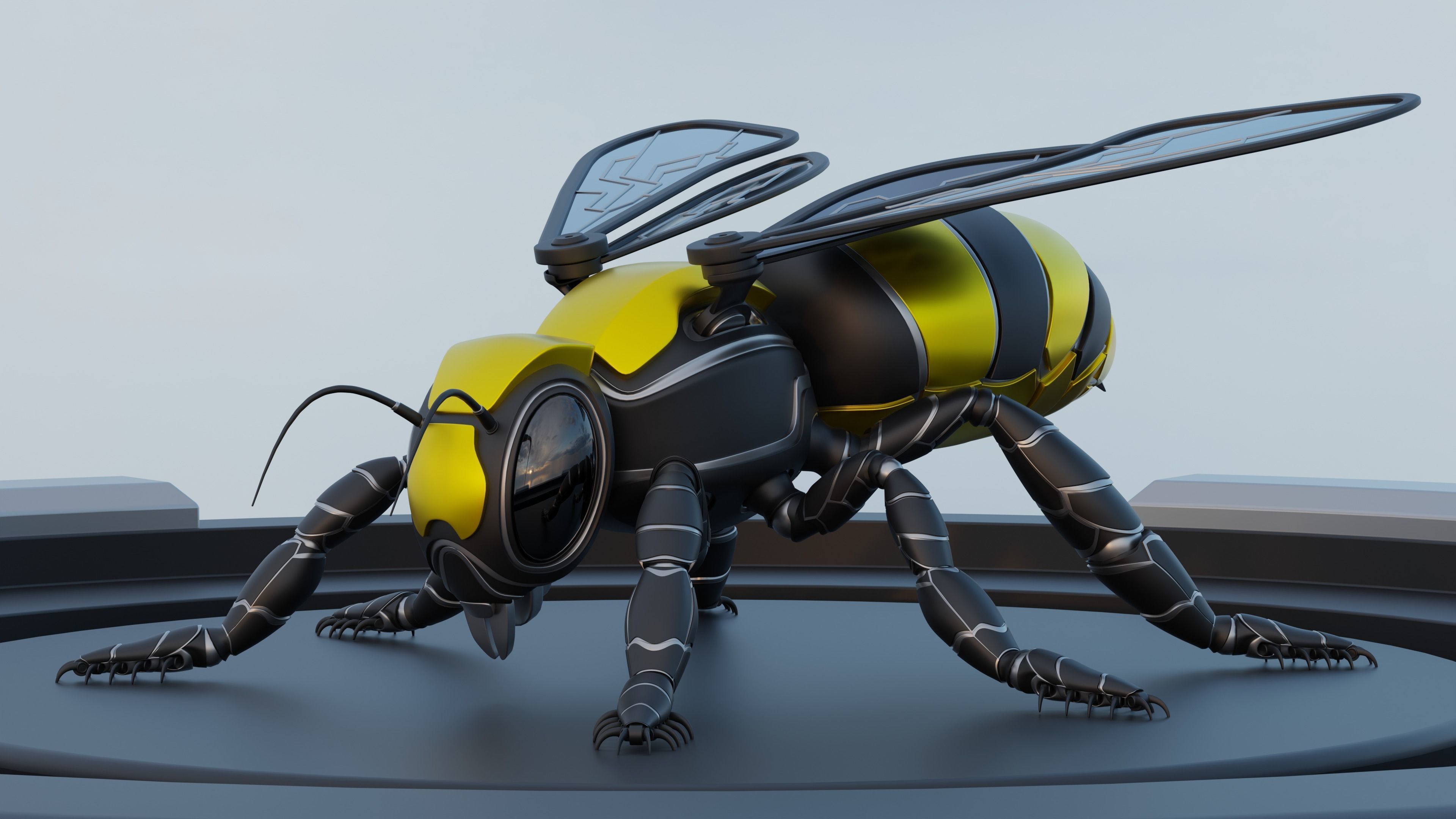 Robot Bee 3D model_1